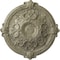Ekena Millwork Hamilton Ceiling Medallion (Fits Canopies up to 3 3/4"), 17 3/8"OD x 1 3/4"P, Castle Stone Crackle CM17HACSC - alternate 1